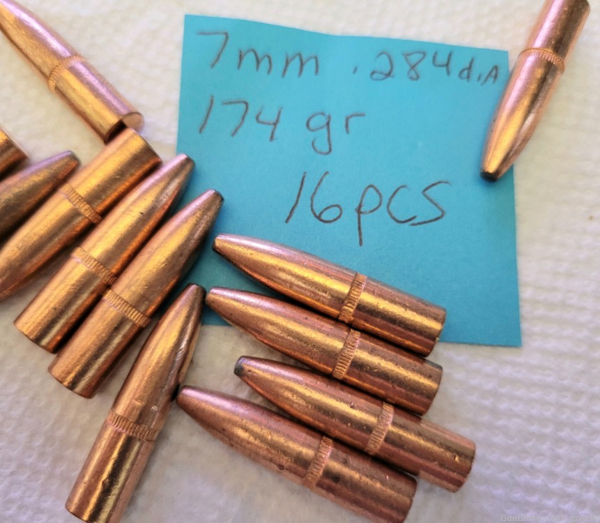 7mm .284 dia. Unknown Maker 174 grain 49 pcs.-img-0