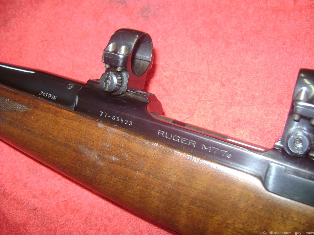 RUGER M77 TANG SAFETY 243win 22"BARREL -img-8