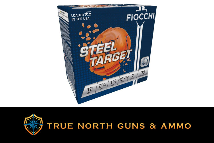 Fiocchi Target Steel Shotshells 12 ga 2-3/4" 1-1/8oz 1375 fps #7 25/ct-img-0