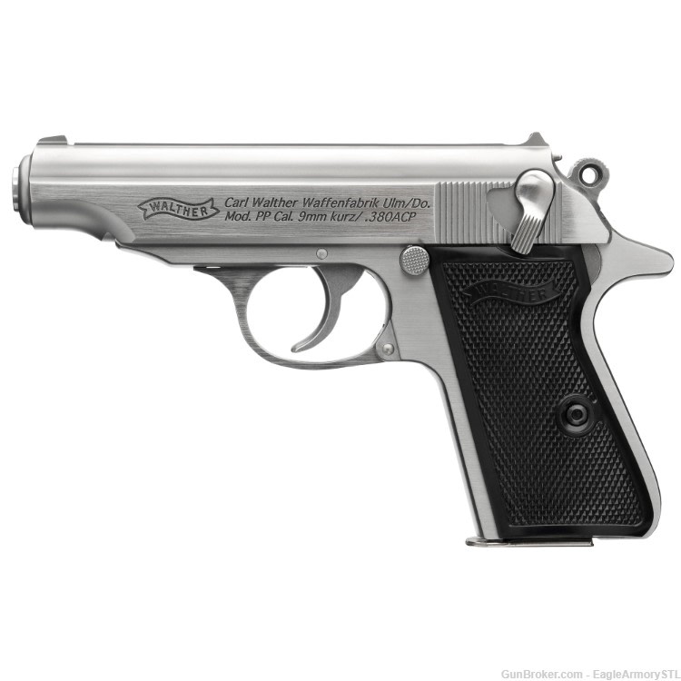WALTHER PP STAINLESS STELL .380ACP 3.9" 4796027 FREE SHIPPING-img-0