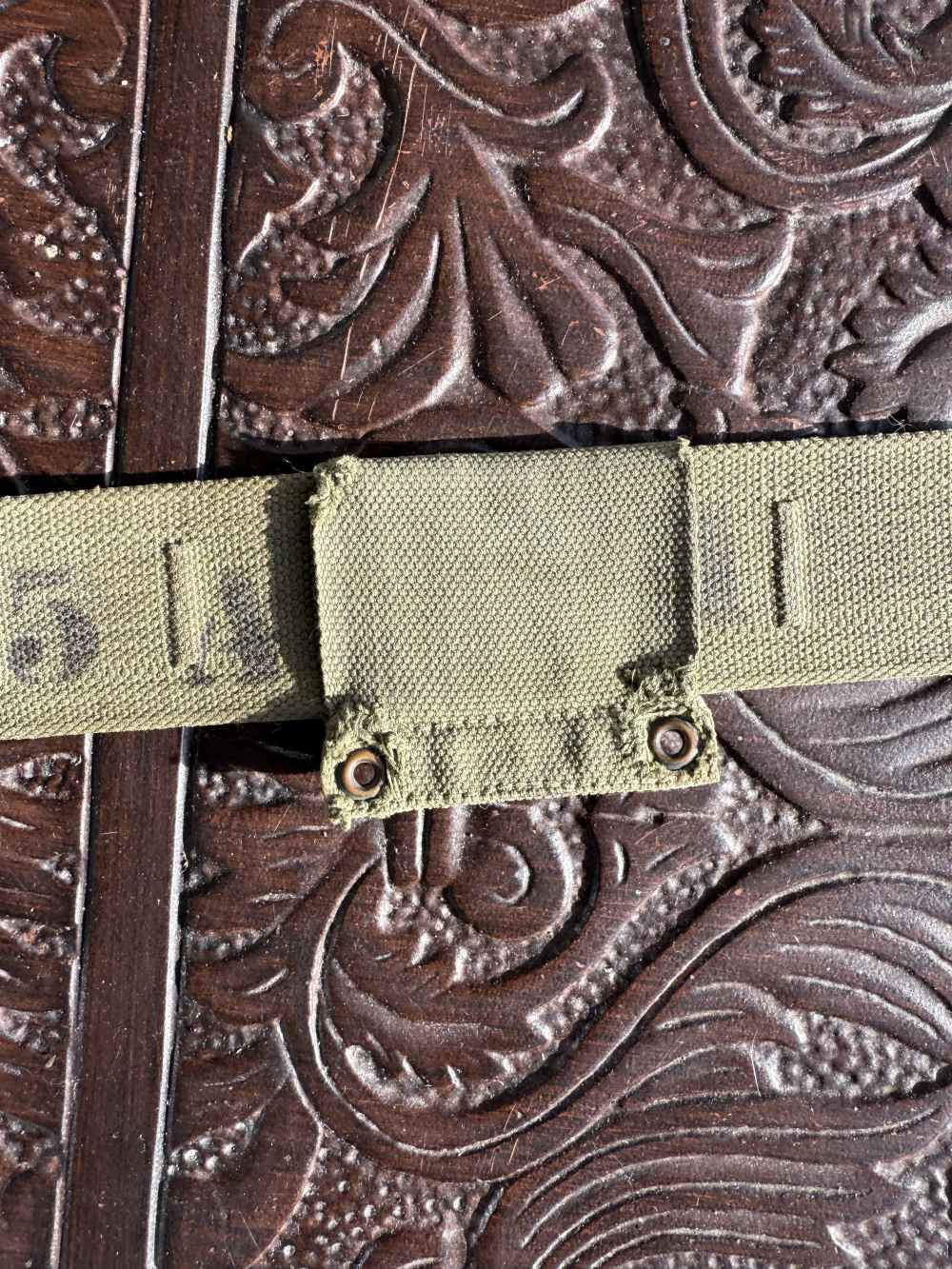 HEADQUARTERS GARRISON BELT 1913 VERY NICE SHAPE COMPLETE-img-14