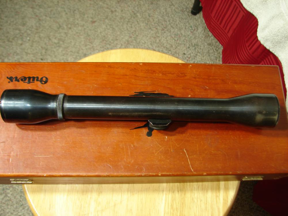 WEAVER K4 MADE IN EL PASO TEX RARE TAPERED POST WITH CROSSHAIR RECTICLE -img-5