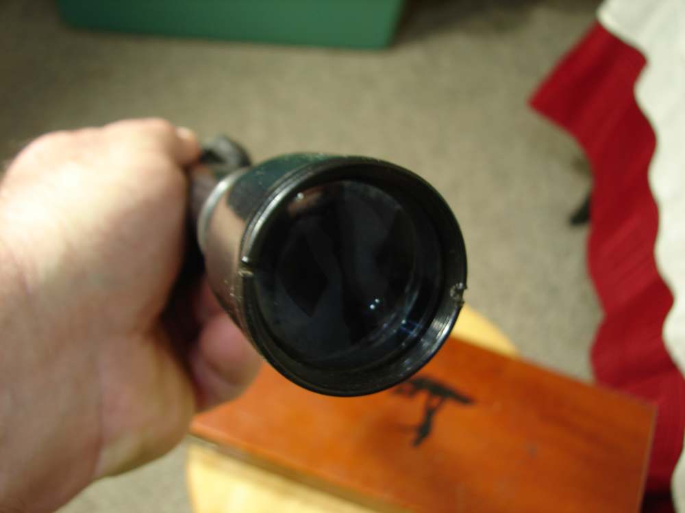 WEAVER K4 MADE IN EL PASO TEX RARE TAPERED POST WITH CROSSHAIR RECTICLE -img-22