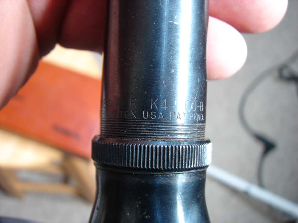 WEAVER K4 MADE IN EL PASO TEX RARE TAPERED POST WITH CROSSHAIR RECTICLE -img-29