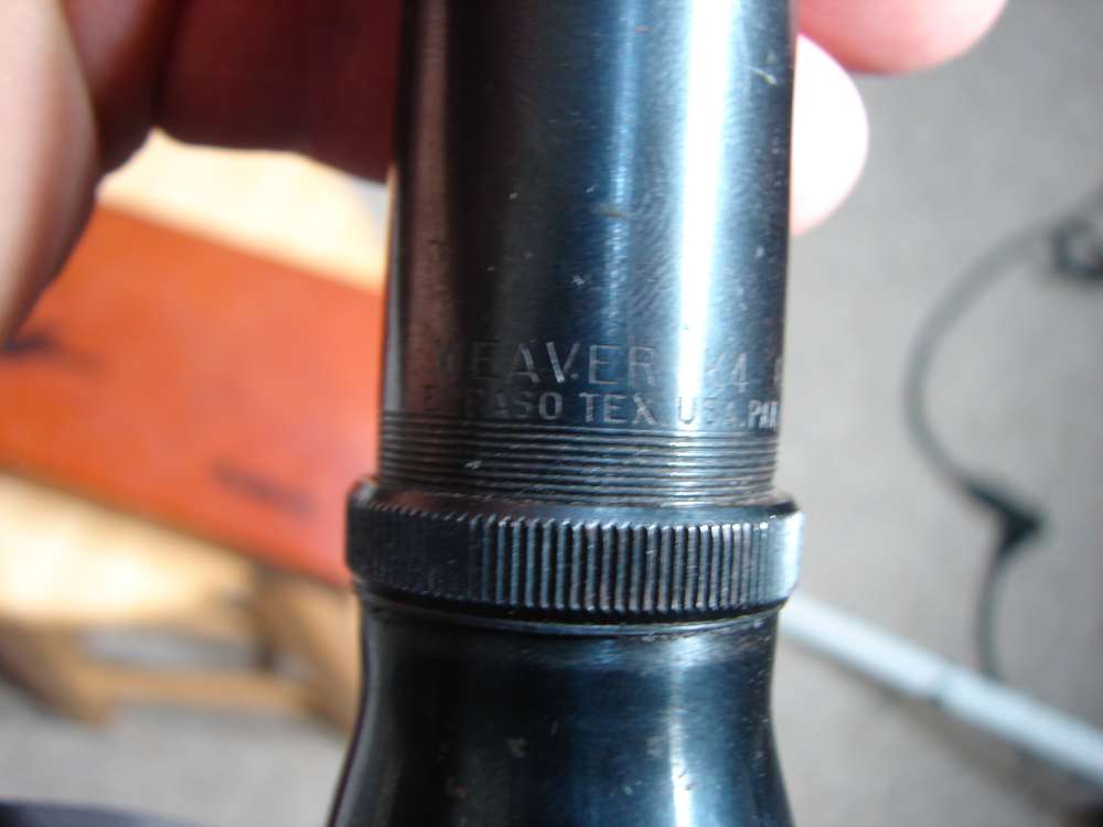 WEAVER K4 MADE IN EL PASO TEX RARE TAPERED POST WITH CROSSHAIR RECTICLE -img-28