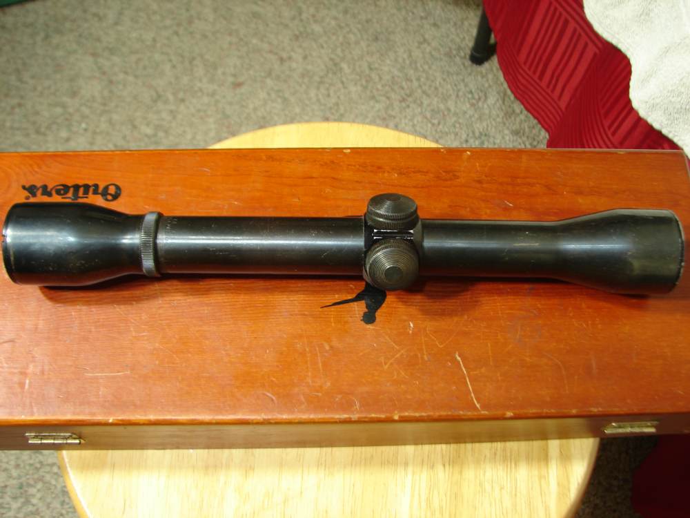 WEAVER K4 MADE IN EL PASO TEX RARE TAPERED POST WITH CROSSHAIR RECTICLE -img-0