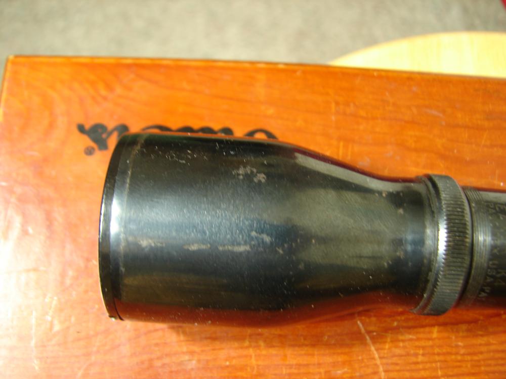 WEAVER K4 MADE IN EL PASO TEX RARE TAPERED POST WITH CROSSHAIR RECTICLE -img-9