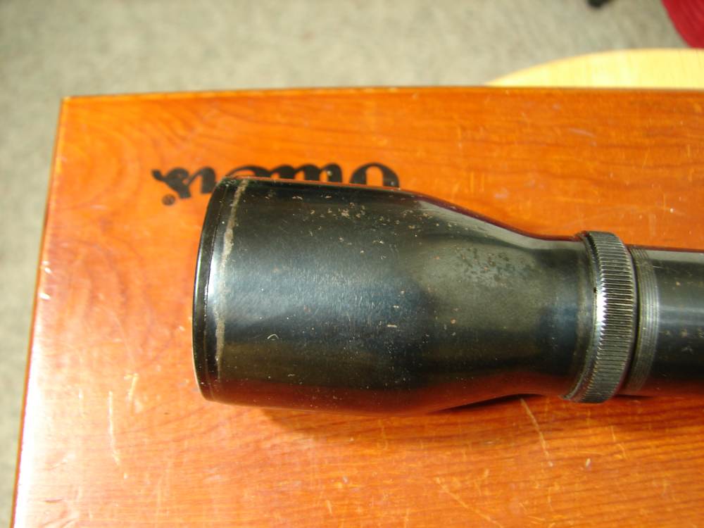 WEAVER K4 MADE IN EL PASO TEX RARE TAPERED POST WITH CROSSHAIR RECTICLE -img-3