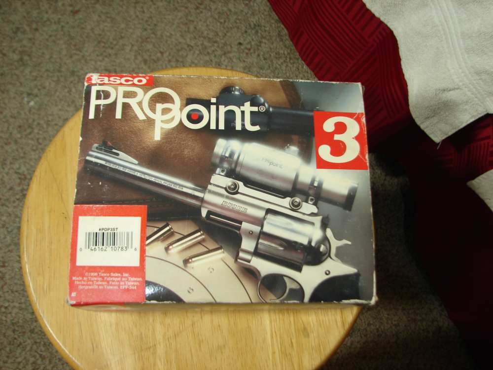PRO POINT 3 BY TASCO RED DOT SIGHT NIB NEVER USED VINTAGE-img-3