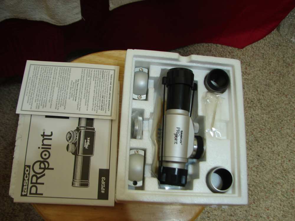 PRO POINT 3 BY TASCO RED DOT SIGHT NIB NEVER USED VINTAGE-img-12