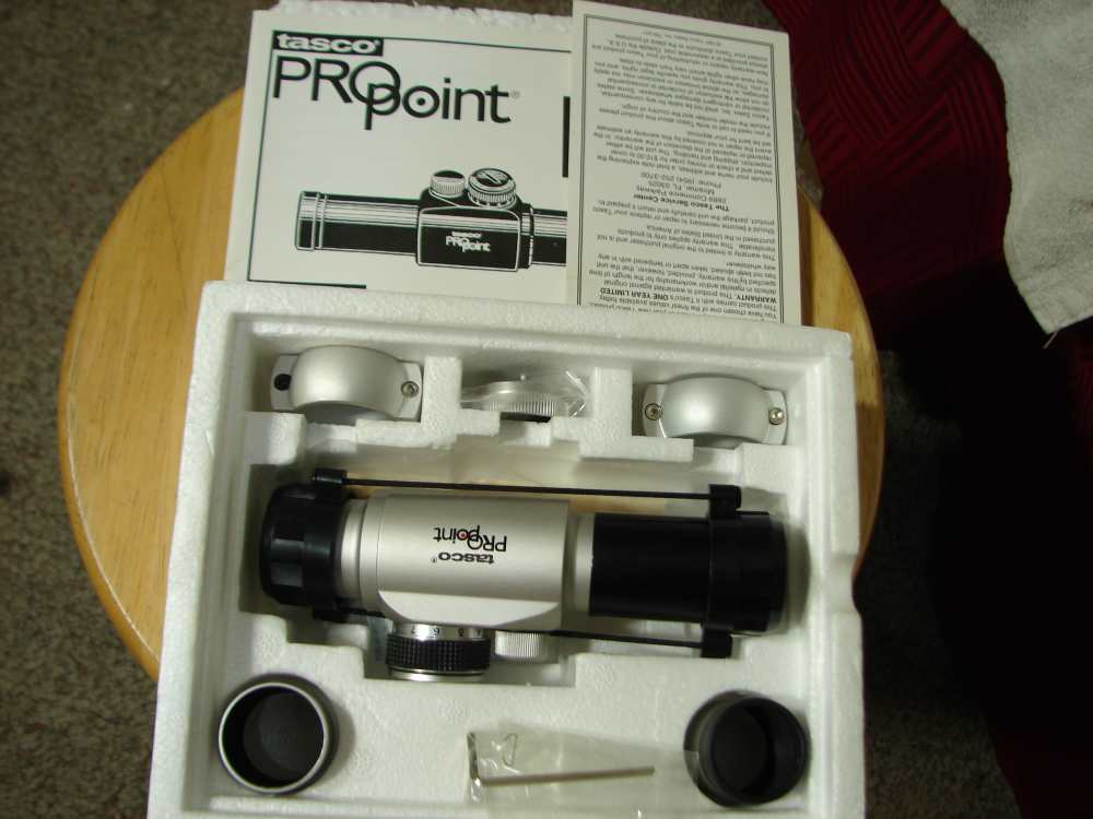 PRO POINT 3 BY TASCO RED DOT SIGHT NIB NEVER USED VINTAGE-img-13