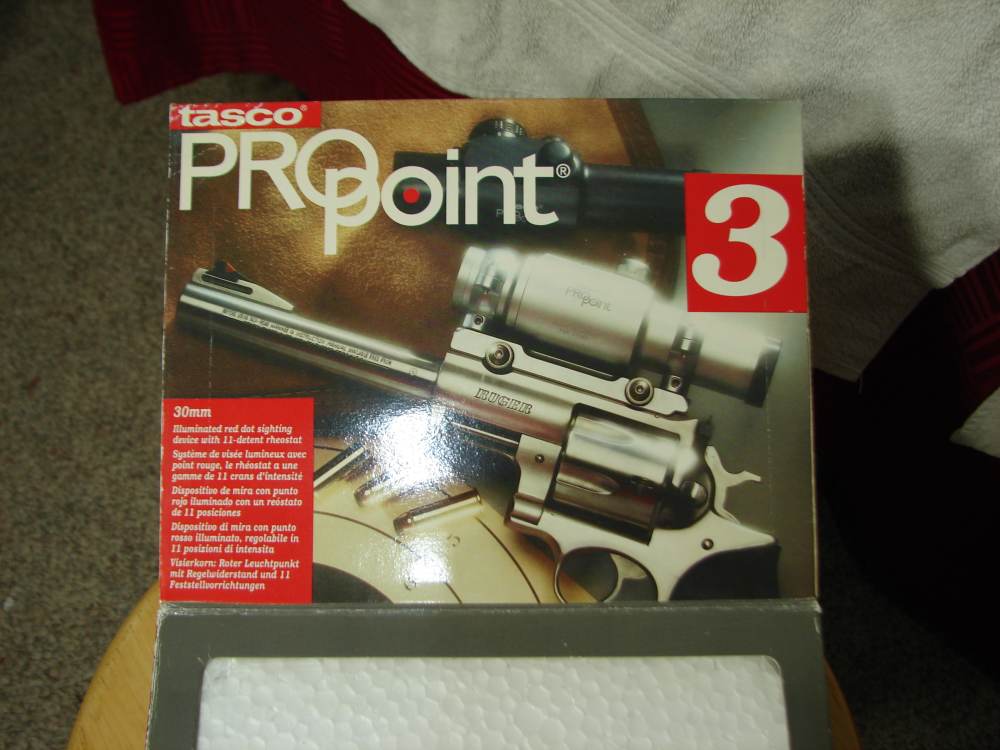 PRO POINT 3 BY TASCO RED DOT SIGHT NIB NEVER USED VINTAGE-img-1
