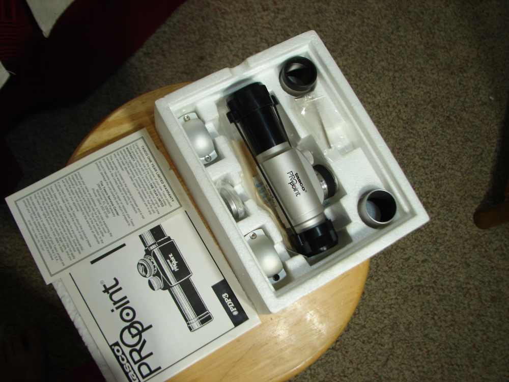 PRO POINT 3 BY TASCO RED DOT SIGHT NIB NEVER USED VINTAGE-img-10
