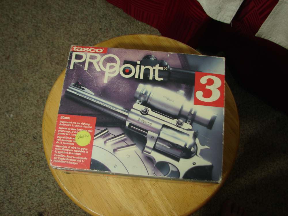 PRO POINT 3 BY TASCO RED DOT SIGHT NIB NEVER USED VINTAGE-img-0