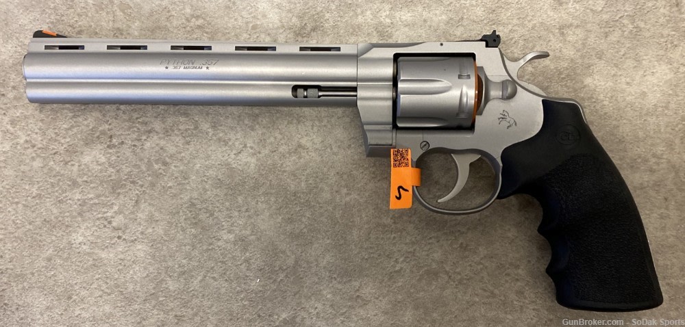 Colt Python Matte Stainless .357 Mag 8" BBL # PYTHON-SM8RTS NEW-img-2