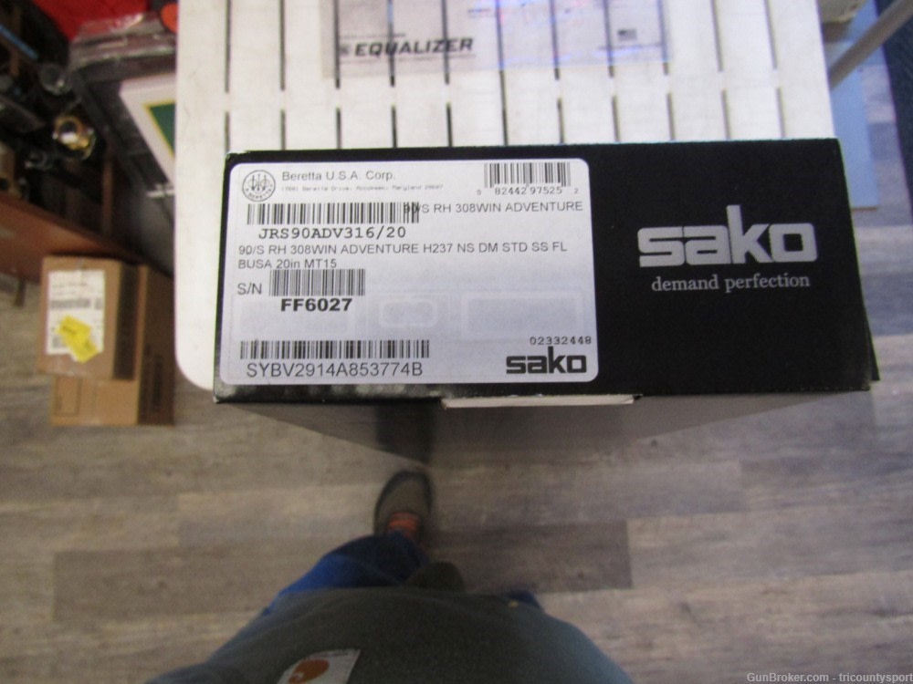 Sako 90 Adventure .308 Win 1:11" 20" Bbl RH Picatinny Black Rifle JRS90ADV3-img-0