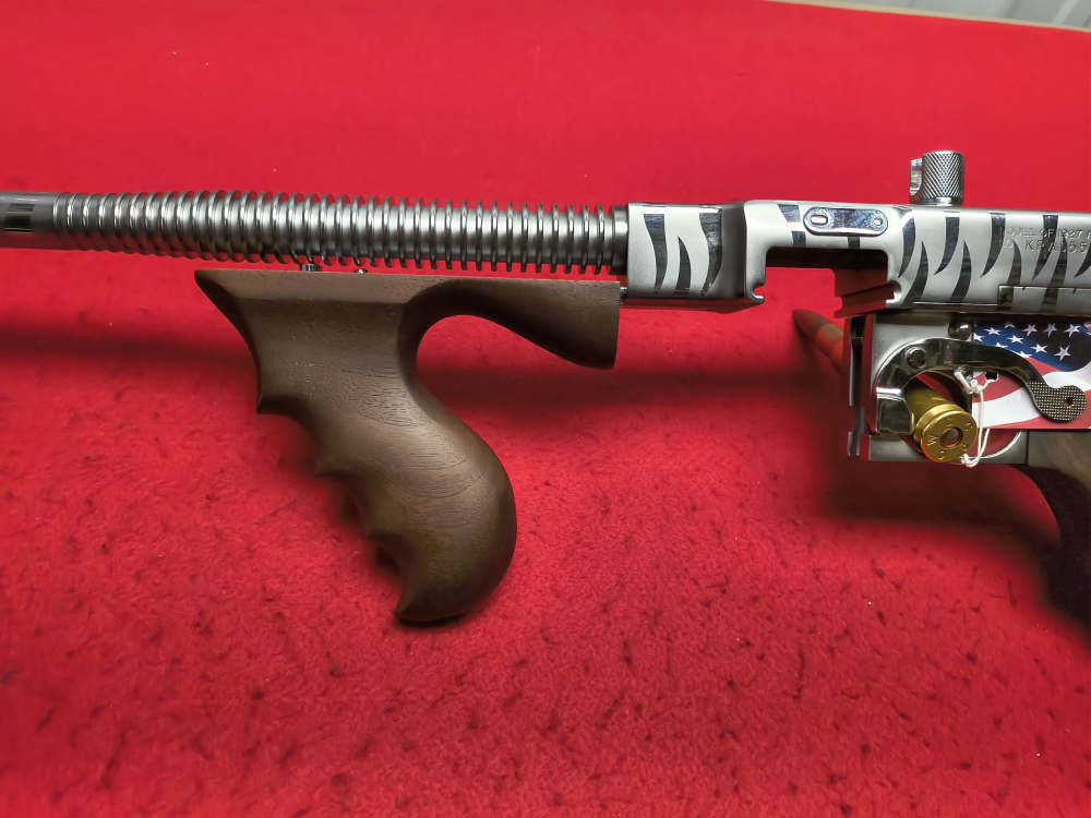 Auto Ordnance Thompson 1927-A1 Chrome Tiger Stripe NEW T150DCRTS In Stock!-img-6