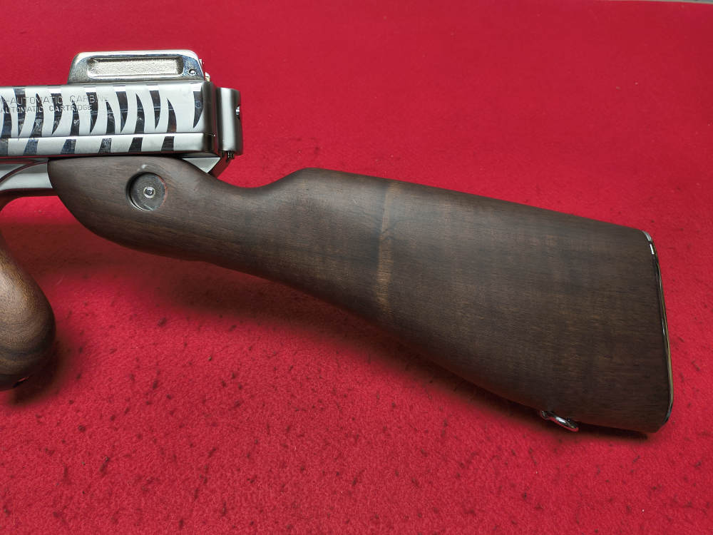 Auto Ordnance Thompson 1927-A1 Chrome Tiger Stripe NEW T150DCRTS In Stock!-img-4
