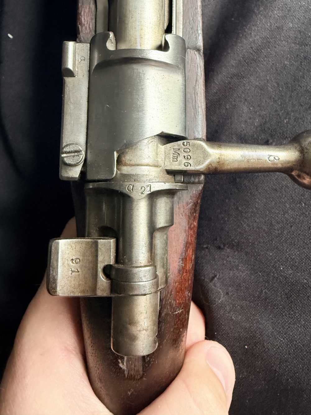 1908 DWM Oberndorf  Brazilian Mauser Bolt Rifle 7mm Mauser-img-26