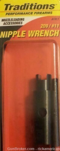 Traditions 209 / # 11 Nipple Wrench # A1517 New!-img-0