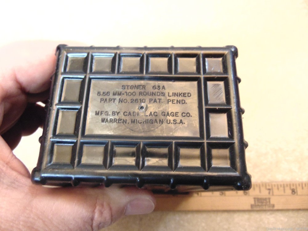 STONER 63 63A AMMO BOX ORIGINAL CADILLAC GAGE-img-6