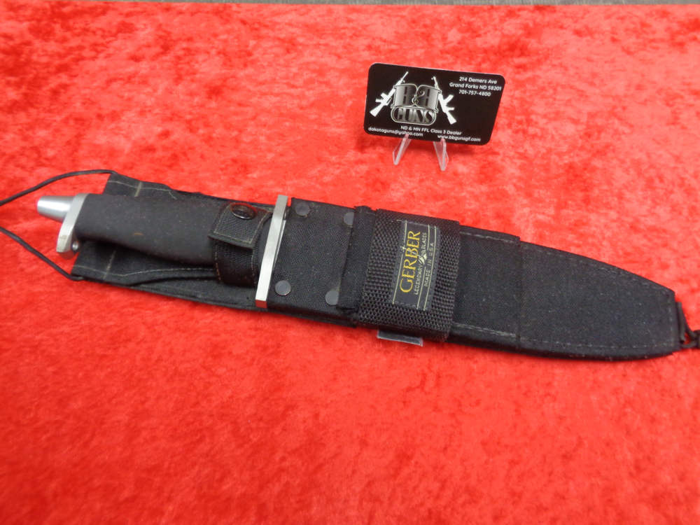 US GERBER BMF Fighting Bowie Knife Survival Military Sheath WE TRADE GUNS-img-16
