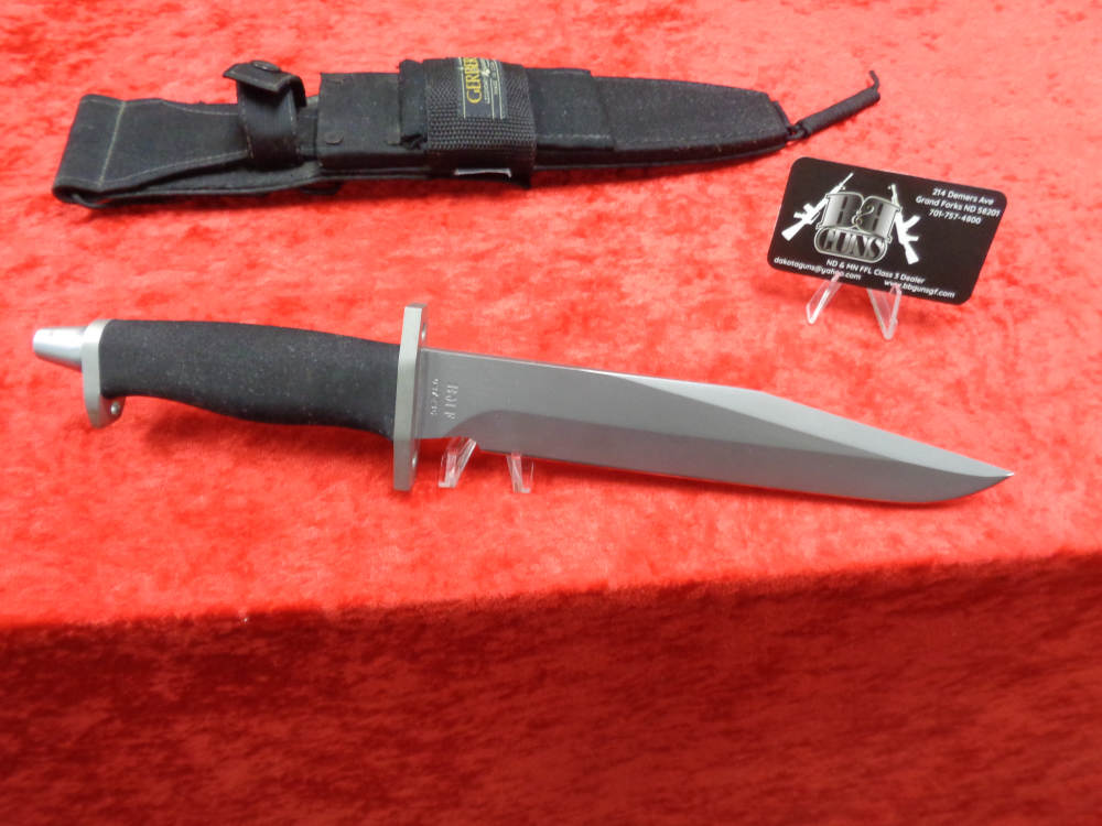 US GERBER BMF Fighting Bowie Knife Survival Military Sheath WE TRADE GUNS-img-0