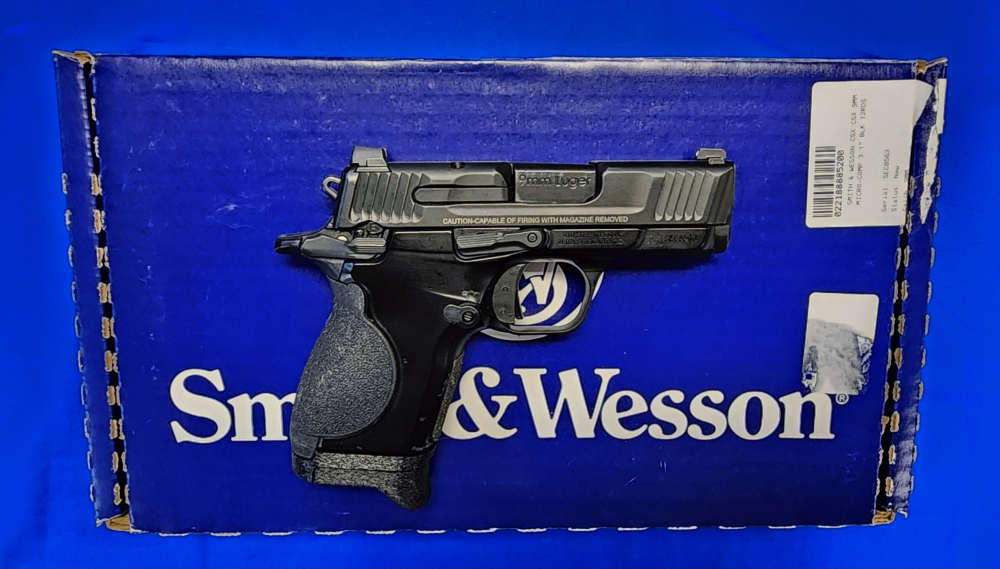 SMITH & WESSON CSX 9MM 3", 2 MAGS, 2 BACKSTRAPS, ORIG BOX, EXC COND-img-1