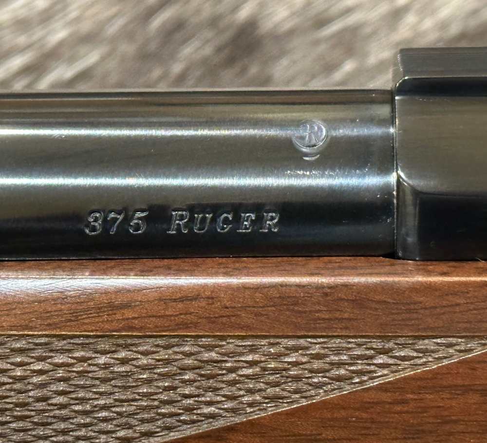 RUGER M77 HAWKEYE AFRICAN 375 RUGER 23" W/ BRAKE, GOOD WOOD-img-14