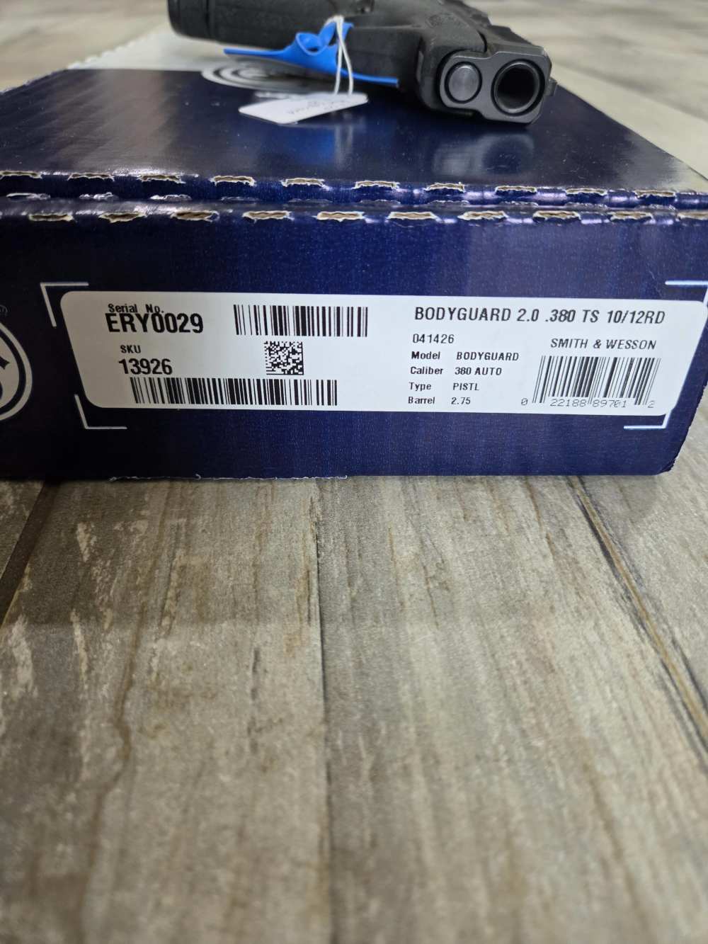 Smith & Wesson Bodyguard 2.0 380 Manual Safety 2.75" 1x10 1x12 13926-img-3