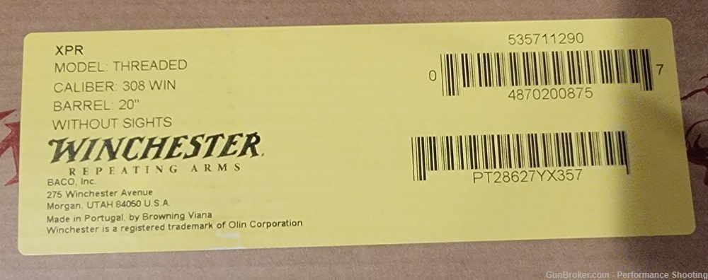 Winchester XPR SR 308 Win 20" Barrel -img-8
