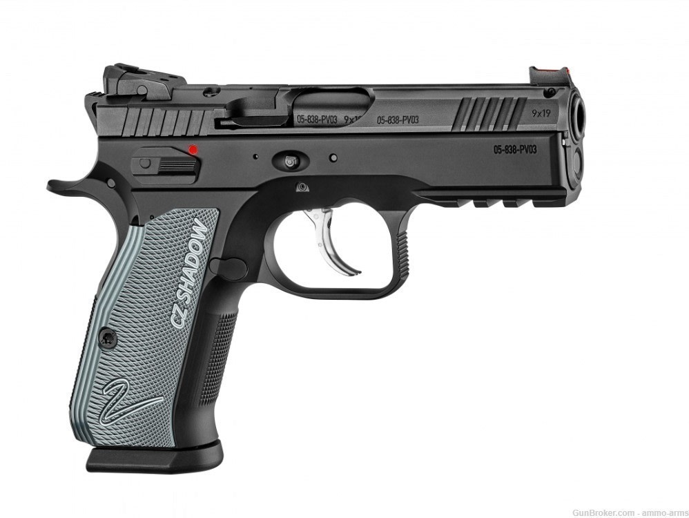 CZ-USA CZ Shadow 2 Compact 9mm Luger 4" Black / Silver 15 Rds 91252-img-1