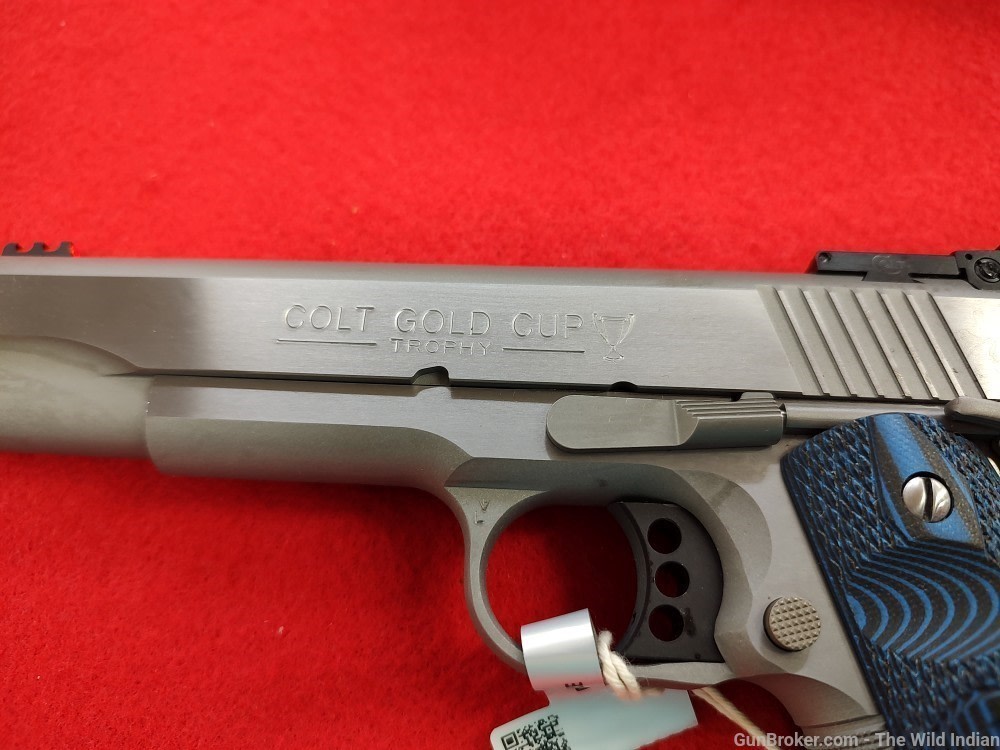 Colt Mfg O5070XE Gold Cup Trophy 45 ACP 8+1 5" Steel Barrel, Stainless Stee-img-0