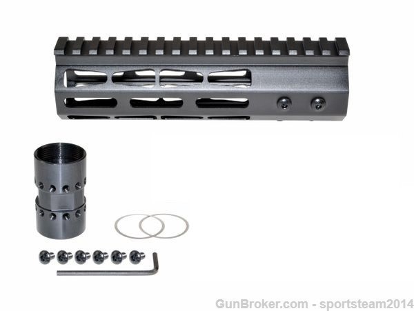 7" inch MLOK rail Super Slim Handguard Free Float for ar15-img-2