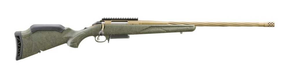 Ruger American Predator Rifle Gen II Green Splatter .350 Legend 22" Barrel -img-0