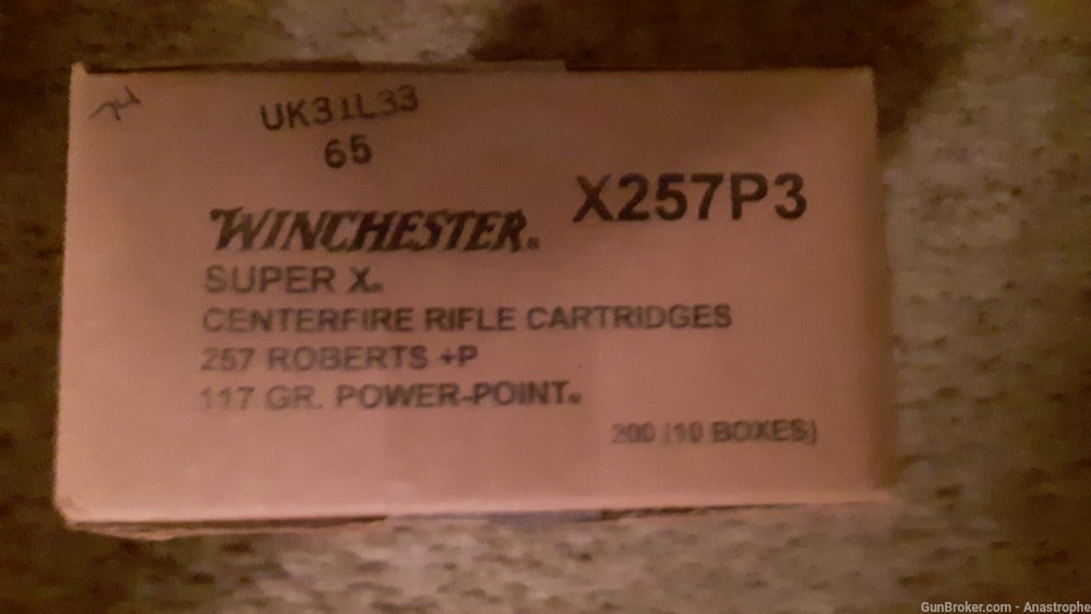 Winchester 257 Roberts + P 117gr Powerpoint case ammunition ammo-img-0