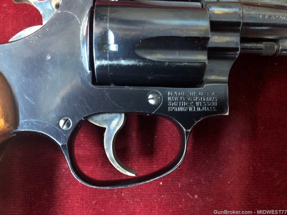 SMITH & WESSON 36 NO DASH 2in SQUARE BUTT 1969 MANUFACTURE DATE-img-2