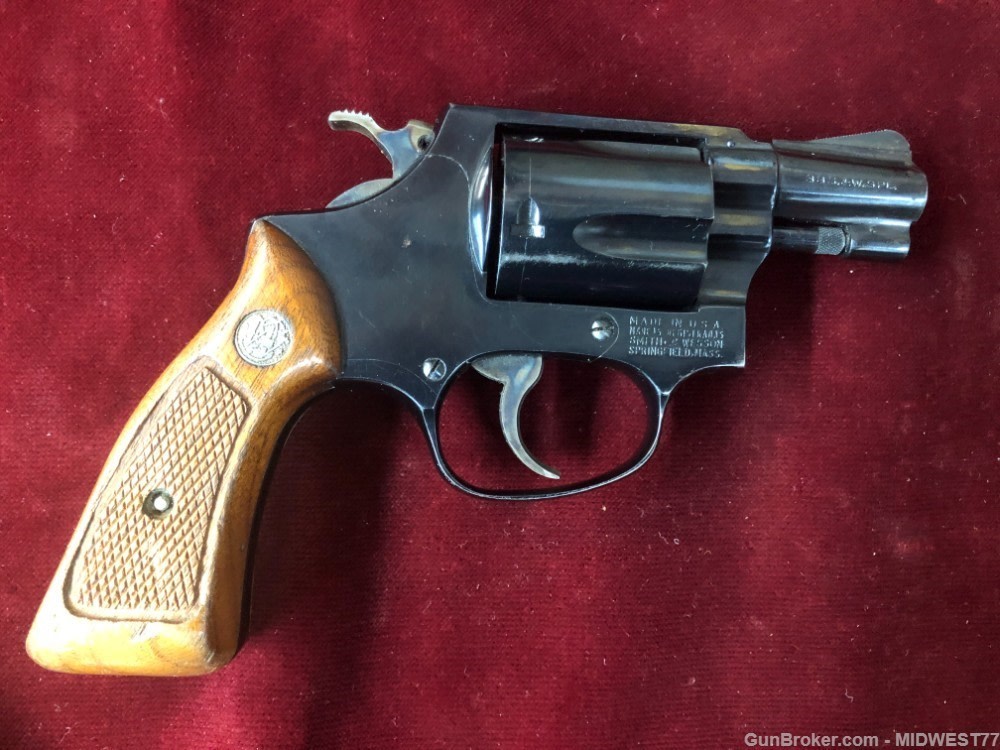 SMITH & WESSON 36 NO DASH 2in SQUARE BUTT 1969 MANUFACTURE DATE-img-0