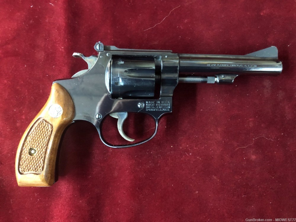 SMITH & WESSON 34 NO DASH 4in Rd Butt 1956 MANUFACTURE DATE-img-0