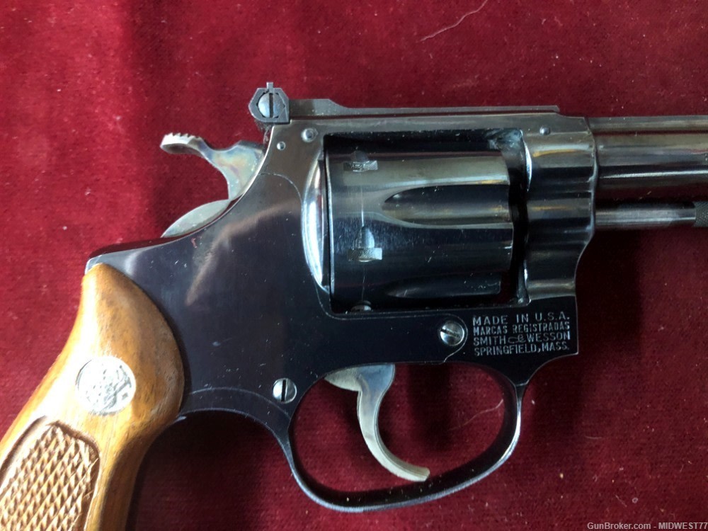 SMITH & WESSON 34 NO DASH 4in Rd Butt 1956 MANUFACTURE DATE-img-2