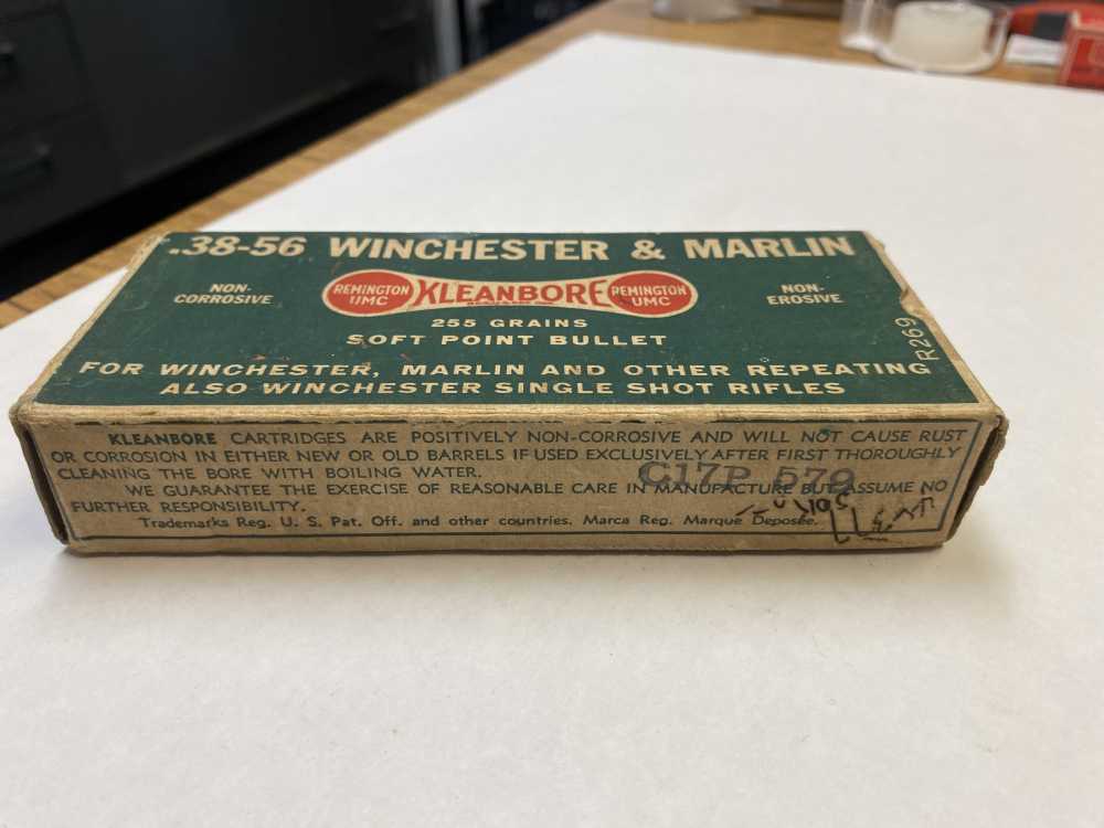 Prewar 38-56 Winchester Remington "DOGBONE"  255 grain Soft point WCF NOS-img-1