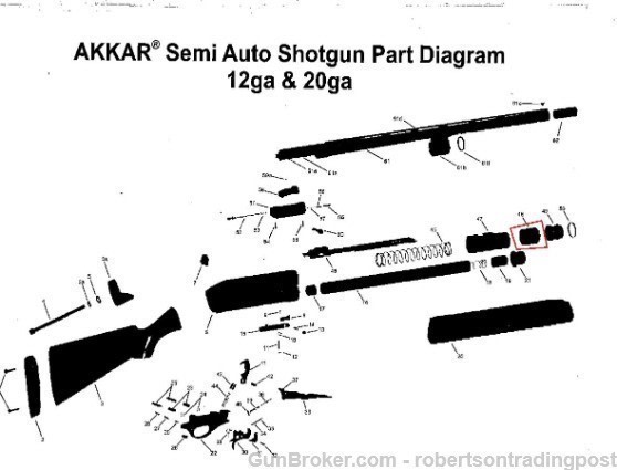 Akkar Charles Daly 20 gauge Model 600 Auto Action Retarder Piston Buffer Vi-img-5