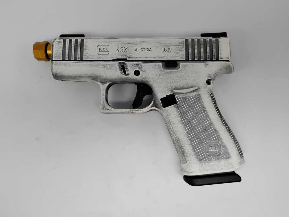 GLOCK 43X w/ AGENCY ARMS THREADED BARREL & TRIGGER + ORIGINALS!-img-1