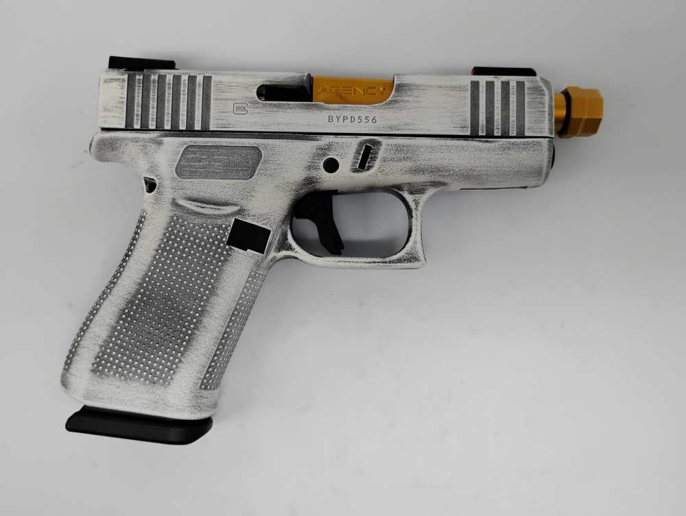 GLOCK 43X w/ AGENCY ARMS THREADED BARREL & TRIGGER + ORIGINALS!-img-2