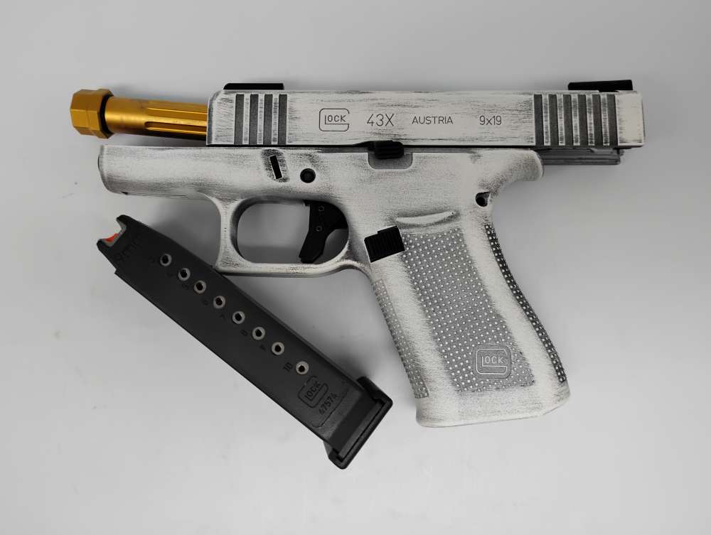 GLOCK 43X w/ AGENCY ARMS THREADED BARREL & TRIGGER + ORIGINALS!-img-3