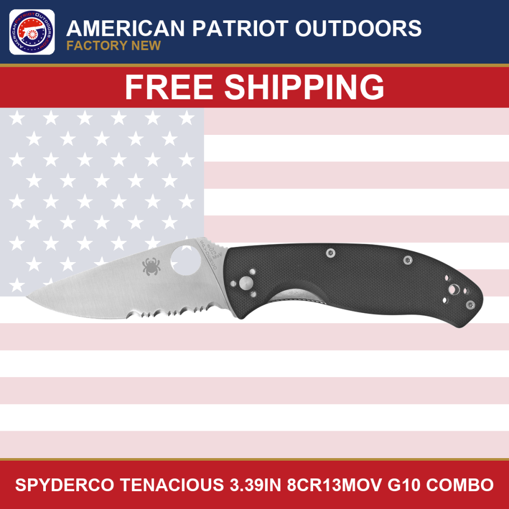 Spyderco . Tenacious Everyday-Carry Folding Knife 3.39in-img-0
