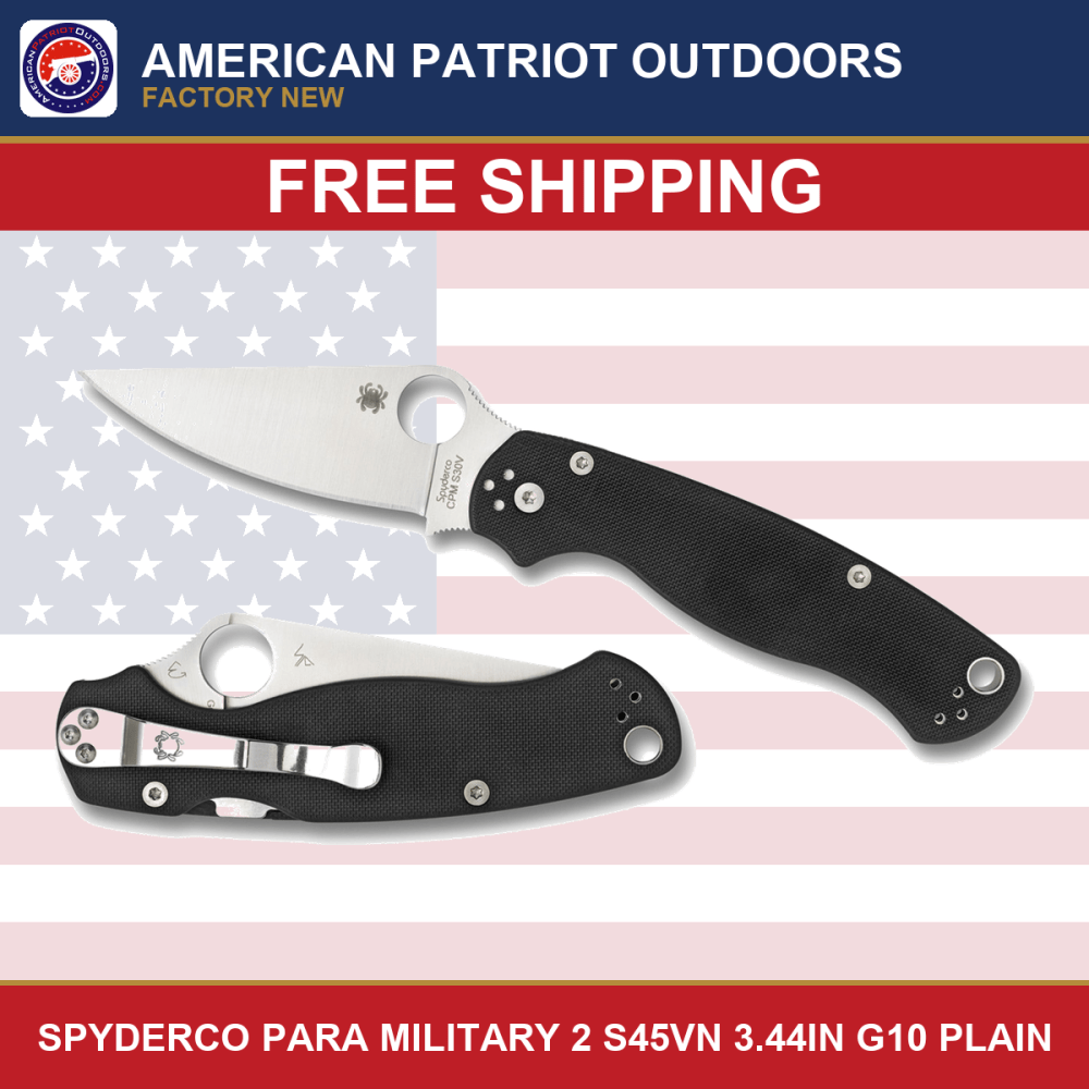 Spyderco . Para Military Everyday-Carry Folding Knife 3.44in-img-0