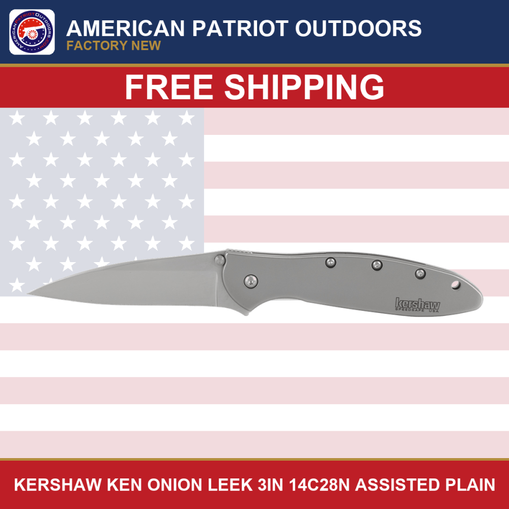 Kershaw Ken Onion Leek Assisted-Opening Folding Knife (EDC) 3in-img-0