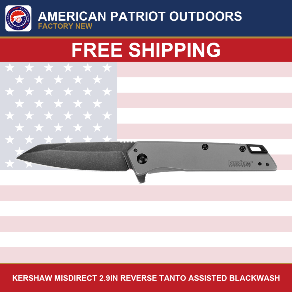 Kershaw Misdirect Assisted-Opening Folding Knife (EDC) 2.9in 4Cr13-img-0