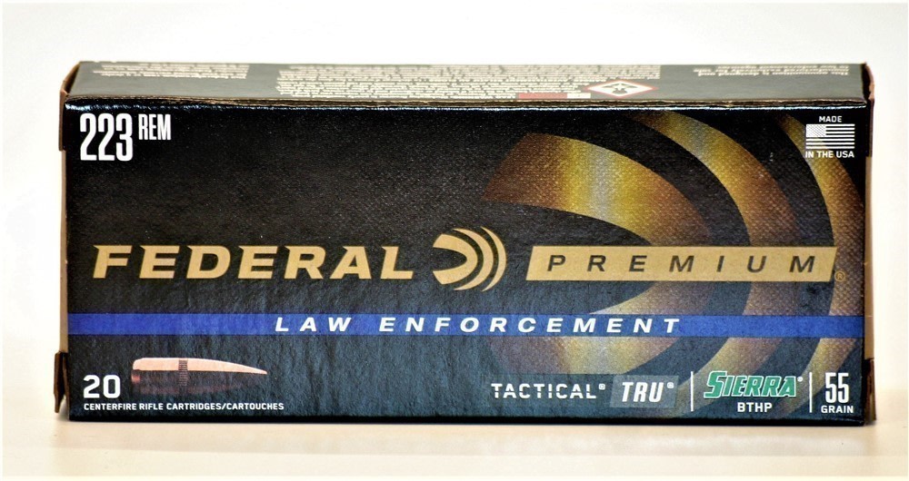 223 BTHP Federal Premium.223 REM LE Tactical 55Gr TRU Sierra BTHP 20RDS-img-3